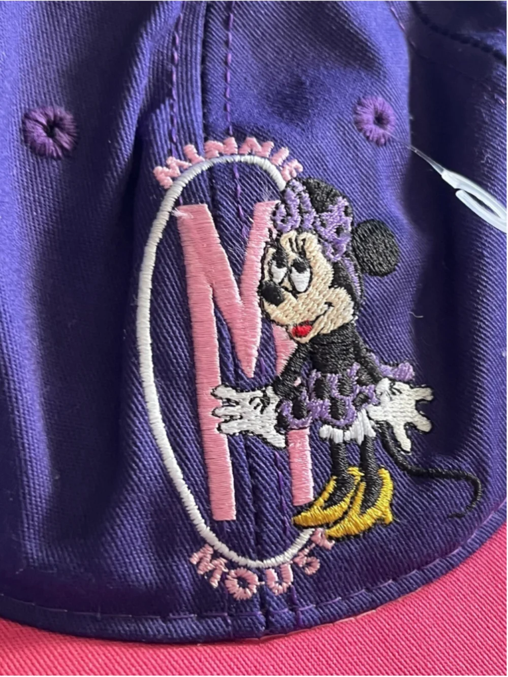 Vintage Minnie Mouse Youth Snapback Baseball Cap Goofy's Hat Co Made in USA Pink